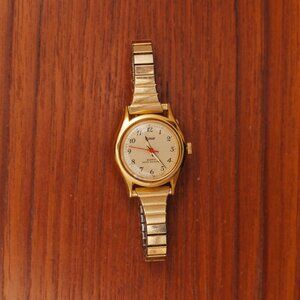 80's Pulsar Skinny Gold Watch